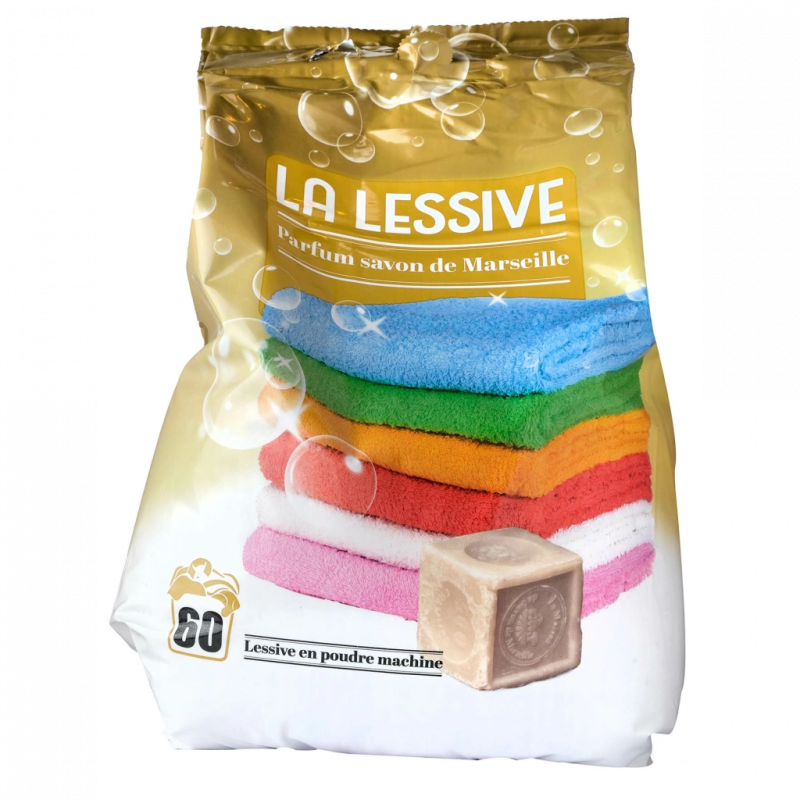 Lessive en poudre au savon de Marseille