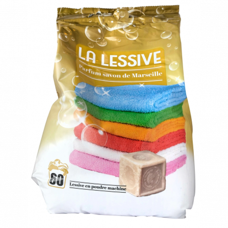 Lessive en poudre au savon de Marseille